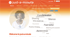 Desktop Screenshot of just-a-minute.org