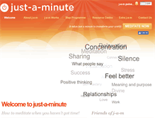 Tablet Screenshot of just-a-minute.org